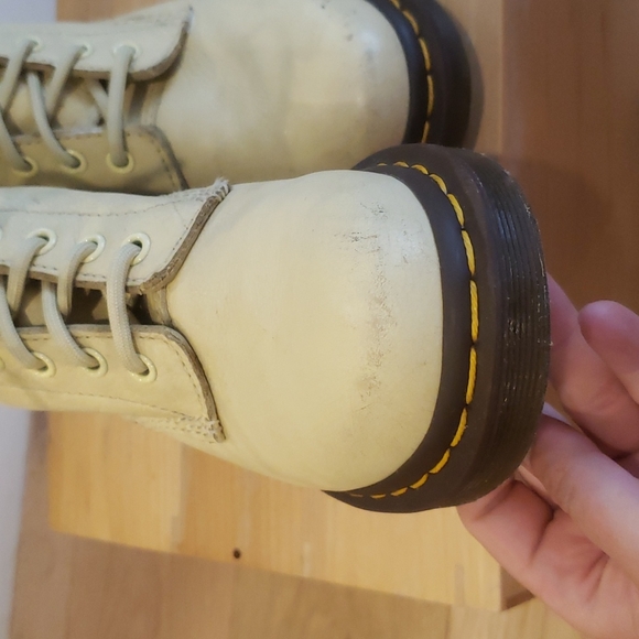 Light yellow Pascal Dr Martens 💛 soft leather boots sz 6 ladies - Picture 9 of 13